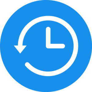 blue clock